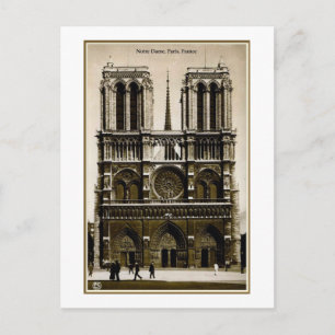 Notre Dame, Parijs, Frankrijk,  Briefkaart