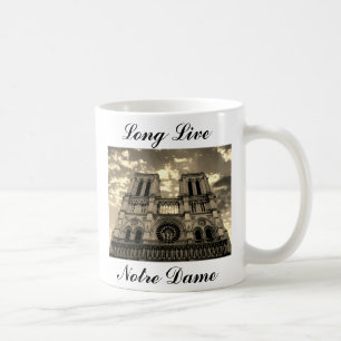 Notre Dame Parijs Frankrijk Kathedraal Lang leve Koffiemok