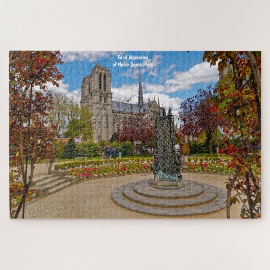 Notre Dame Parijs. Legpuzzel (Horizontaal)