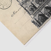 Notre Dame Paris Frans Briefkaart Weefselpapier Tissuepapier (Detail)