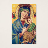 Notre Dame Perpétuelle Aide Perdre la prière Carte (Devant)