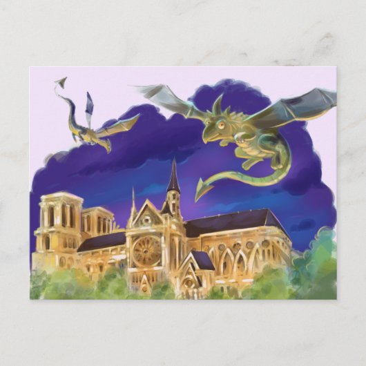 Notre Dame Post Kaart (Voorkant)