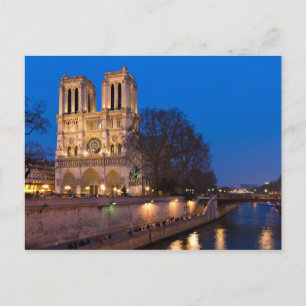 Notre Dame tijdens het Briefkaart van de