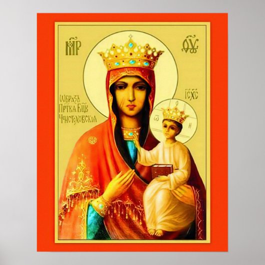 Notre Dame Vierge Marie Czestochowa Poster B (Devant)
