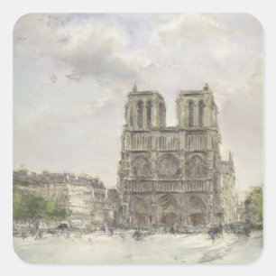 Notre Dame Vierkante Sticker