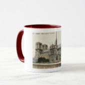 Notre Dame, Vintage Parijs Mok (Voorkant links)