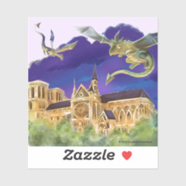 Notre Dame Vinyl Sticker (diverse maten)