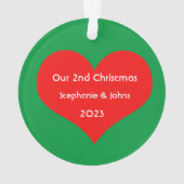 Notre deuxième Noël Ensemble Coeur Rouge 2023 mign (dos)