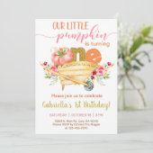 Notre doux petit citrouille invitation de 1er anni (Debout devant)