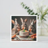 Notre drôle de lapin, invitation d'anniversaire de (Debout devant)