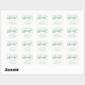 NOTRE ÉLÉGANT GRAD SCRIPT | AUTOCOLLANT DE REMERCI (Feuille)