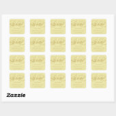 NOTRE ÉLÉGANT GRAD SCRIPT | AUTOCOLLANT DE REMERCI (Feuille)