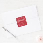 NOTRE ÉLÉGANT GRAD SCRIPT | AUTOCOLLANT DE REMERCI (Enveloppe)