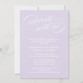 NOTRE ÉLÉGANT SCRIPT GRAD | CARTES D'INVITATION À (Dos)