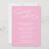 NOTRE ÉLÉGANT SCRIPT GRAD | CARTES D'INVITATION À (Dos)