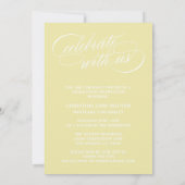 NOTRE ÉLÉGANT SCRIPT GRAD | CARTES D'INVITATION À (Dos)