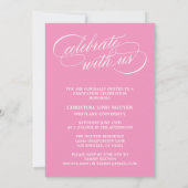 NOTRE ÉLÉGANT SCRIPT GRAD | CARTES D'INVITATION À (Dos)