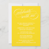 NOTRE ÉLÉGANT SCRIPT GRAD | CARTES D'INVITATION À (Dos)