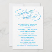 NOTRE ÉLÉGANT SCRIPT GRAD | CARTES D'INVITATION À (Dos)