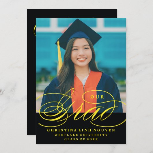 NOTRE ÉLÉGANTE GRADE DE SCRIPT | INVITATION À LA D (Devant / Derrière)