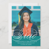 NOTRE ÉLÉGANTE GRADE DE SCRIPT | INVITATION À LA D (Devant)