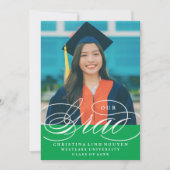 NOTRE ÉLÉGANTE GRADE DE SCRIPT | INVITATION À LA D (Devant)