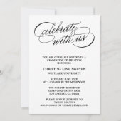 NOTRE ÉLÉGANTE GRADE DE SCRIPT | INVITATION À LA D (Dos)