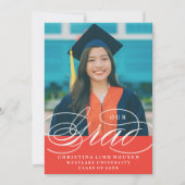 NOTRE ÉLÉGANTE GRADE DE SCRIPT | INVITATION À LA D (Devant)