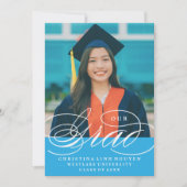 NOTRE ÉLÉGANTE GRADE DE SCRIPT | INVITATION À LA D (Devant)