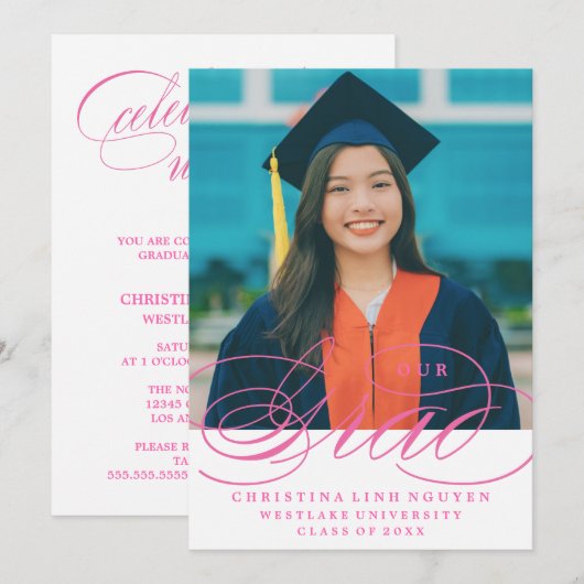 NOTRE ÉLÉGANTE GRADE DE SCRIPT | INVITATION À LA D (Devant / Derrière)