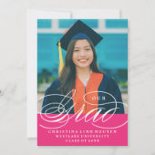 NOTRE ÉLÉGANTE GRADE DE SCRIPT | INVITATION À LA D (Devant)