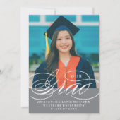 NOTRE ÉLÉGANTE GRADE DE SCRIPT | INVITATION À LA D (Devant)