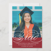 NOTRE ÉLÉGANTE GRADE DE SCRIPT | INVITATION À LA D (Devant)