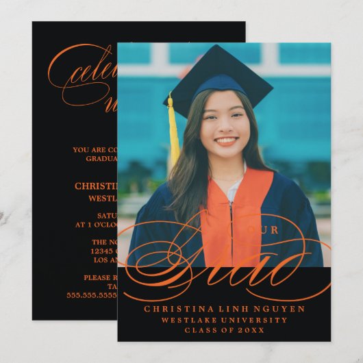 NOTRE ÉLÉGANTE GRADE DE SCRIPT | INVITATION À LA D (Devant / Derrière)