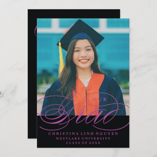 NOTRE ÉLÉGANTE GRADE DE SCRIPT | INVITATION À LA D (Devant / Derrière)