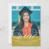 NOTRE ÉLÉGANTE GRADE DE SCRIPT | INVITATION À LA D (Devant)