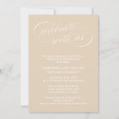 NOTRE ÉLÉGANTE GRADE DE SCRIPT | INVITATION À LA D (Dos)