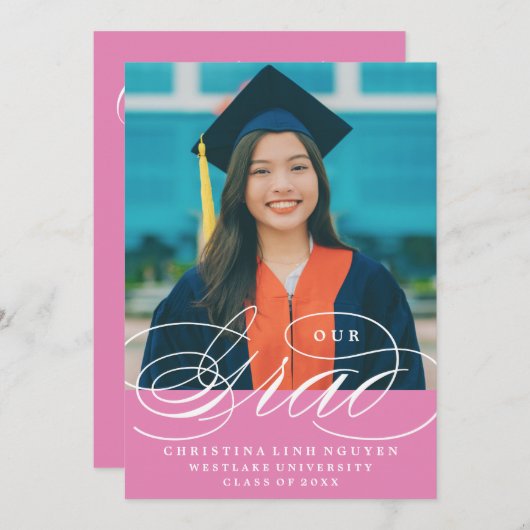 NOTRE ÉLÉGANTE GRADE DE SCRIPT | INVITATION À LA D (Devant / Derrière)