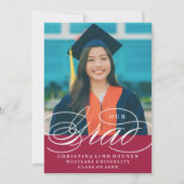 NOTRE ÉLÉGANTE GRADE DE SCRIPT | INVITATION À LA D (Devant)