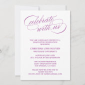 NOTRE ÉLÉGANTE GRADE DE SCRIPT | INVITATION À LA D (Dos)