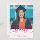 NOTRE ÉLÉGANTE GRADE DE SCRIPT | INVITATION À LA D (Devant)