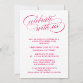 NOTRE ÉLÉGANTE GRADE DE SCRIPT | INVITATION À LA D (Dos)