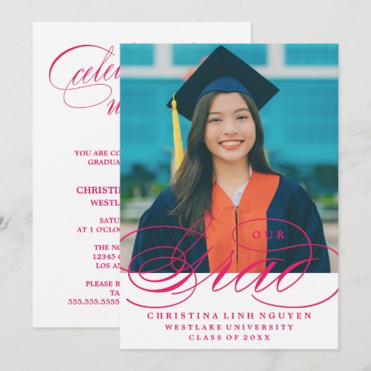 NOTRE ÉLÉGANTE GRADE DE SCRIPT | INVITATION À LA D (Devant / Derrière)