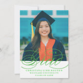 NOTRE ÉLÉGANTE GRADE DE SCRIPT | INVITATION À LA D (Devant)