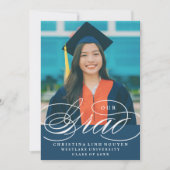 NOTRE ÉLÉGANTE GRADE DE SCRIPT | INVITATION À LA D (Devant)