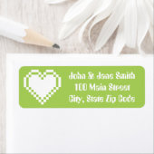 Notre étiquette de renvoi d'adresse Our 8-Bit Hear (En situation)