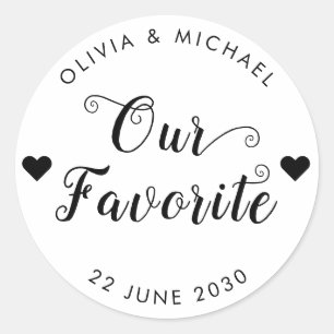 Notre Étiquette Mariée Favorite Groom Mariage Favo