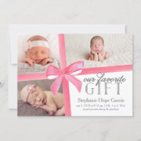 Notre Faire-part de naissance Cadeau Préférée Prem