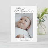 Notre Faire-part de naissance de Noël Miracle Holi (Debout devant)