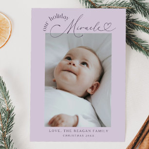Notre Faire-part de naissance de vacances Miracle